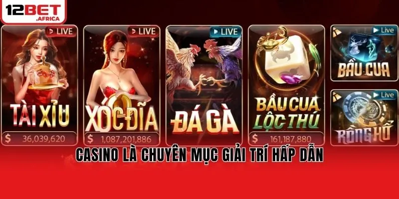 Casino là chuyên mục giải trí hấp dẫn
