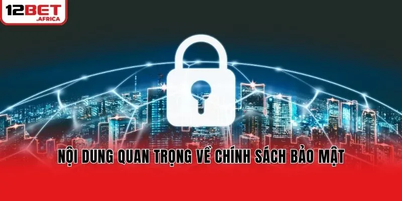 Nội dung quan trọng về chính sách bảo mật